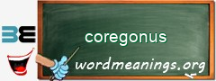 WordMeaning blackboard for coregonus